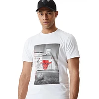 Playera Manga Corta Chicago Bulls NBA Photographic Blanca