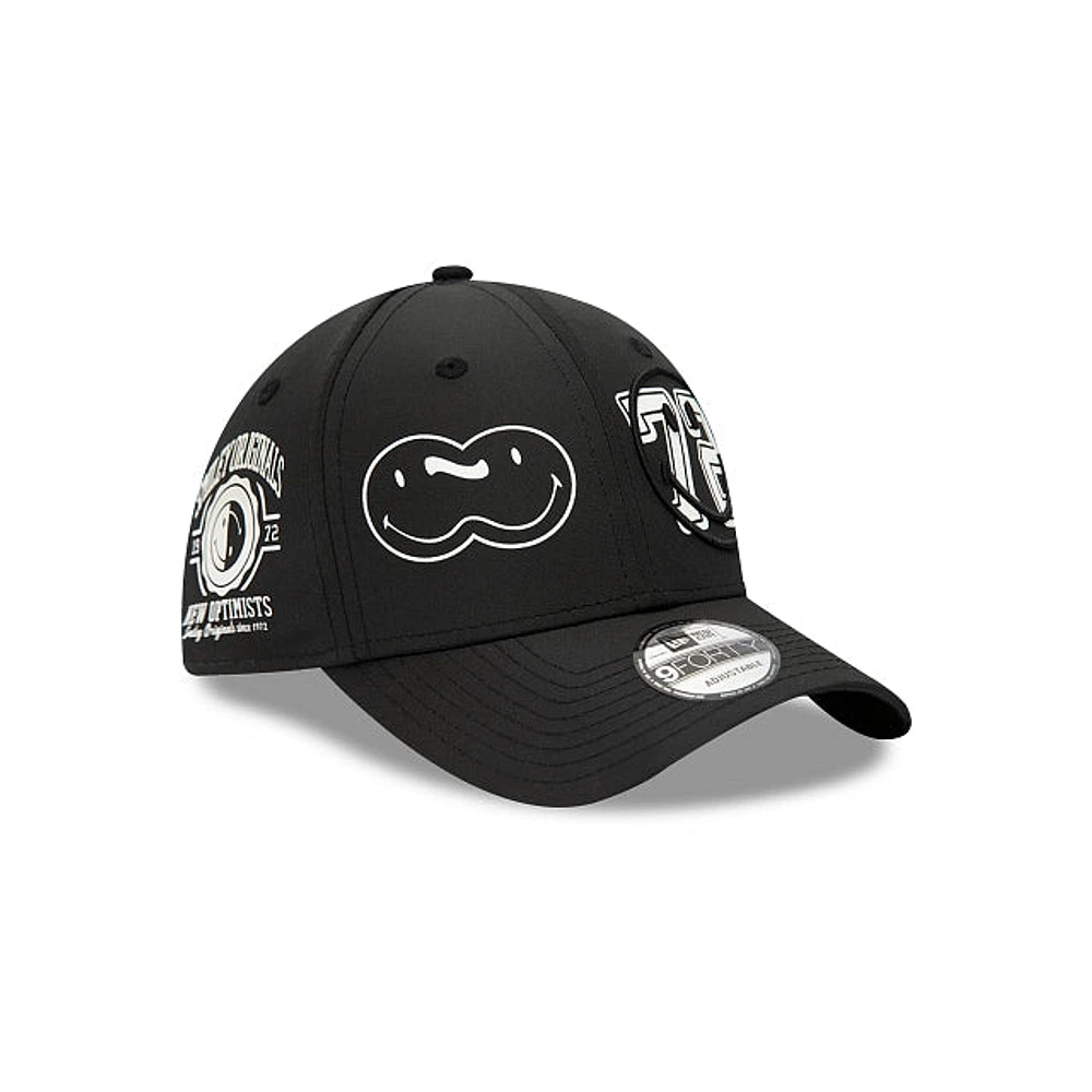 Smiley X New Era Life Black 9FORTY Strapback