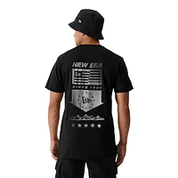 Playera Manga Corta  New Era Outdoor Utility Negra