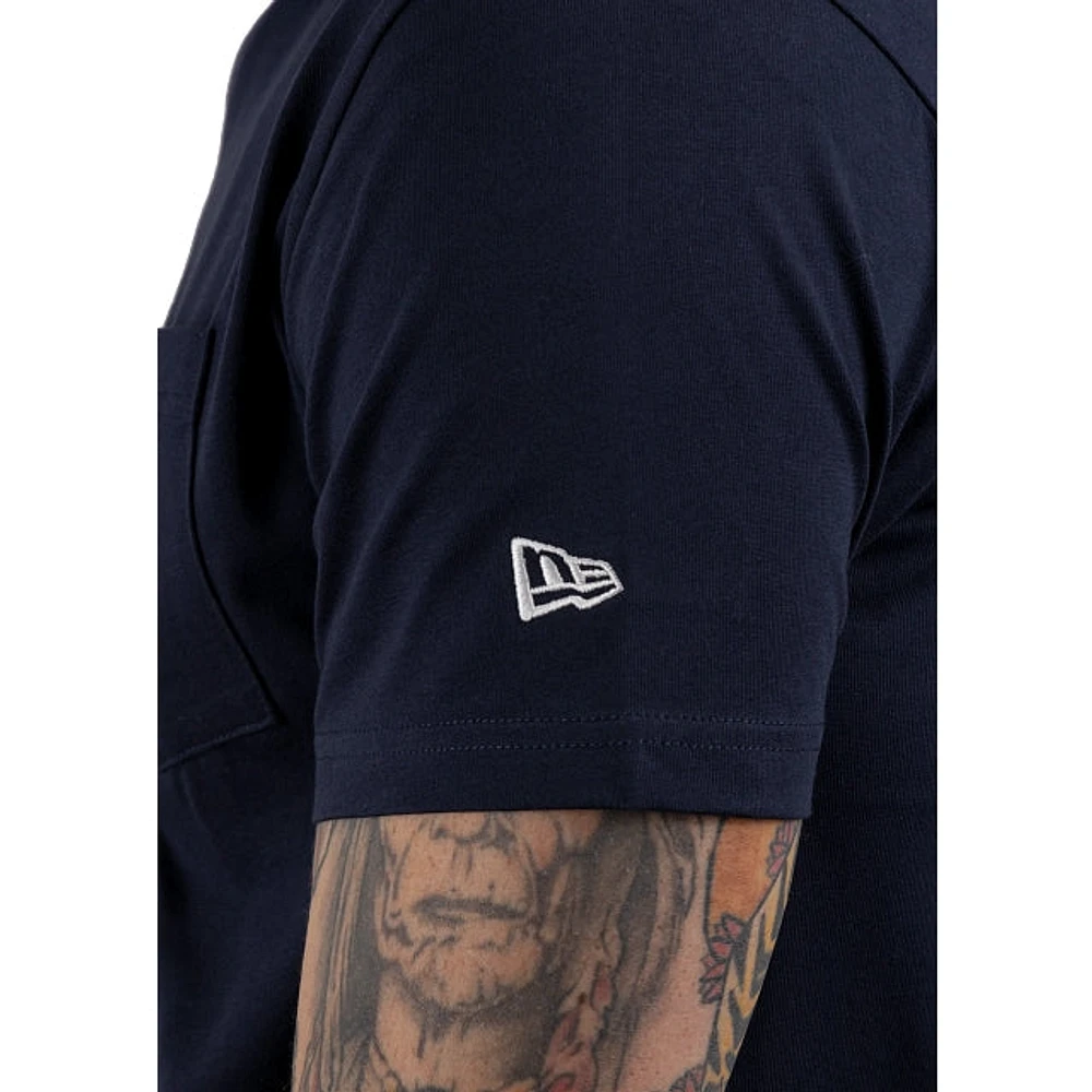 Playera Manga Corta New Era Pocket Navy