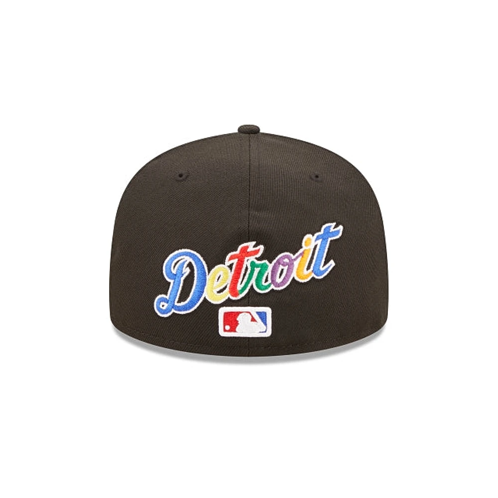 Detroit Tigers MLB Prismatic 59FIFTY Cerrada