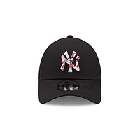 New York Yankees Logo Infill 9FORTY Strapback para Niña o Niño