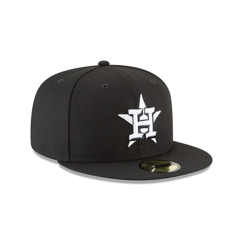 Houston Astros Black & White 59FIFTY Cerrada