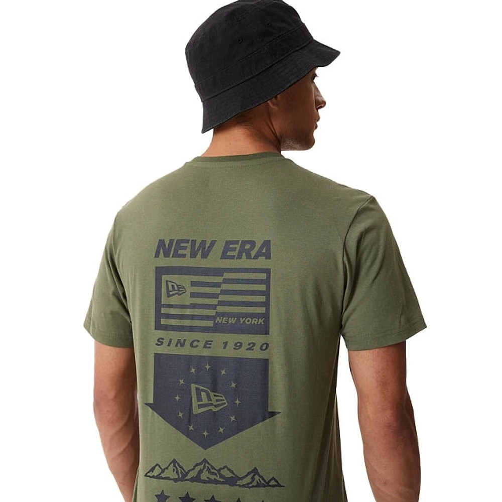 Playera Manga Corta  New Era Outdoor Utility Verde