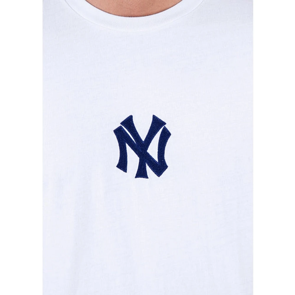 Playera Manga Corta New York Yankees MLB Fangear Blanca