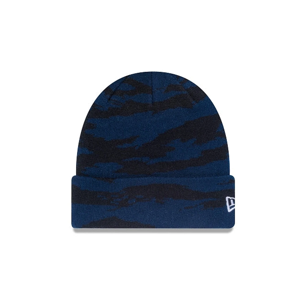 New Era Basic Cuff Knit Camo Navy