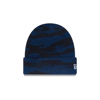 New Era Basic Cuff Knit Camo Navy