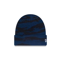 New Era Basic Cuff Knit Camo Navy