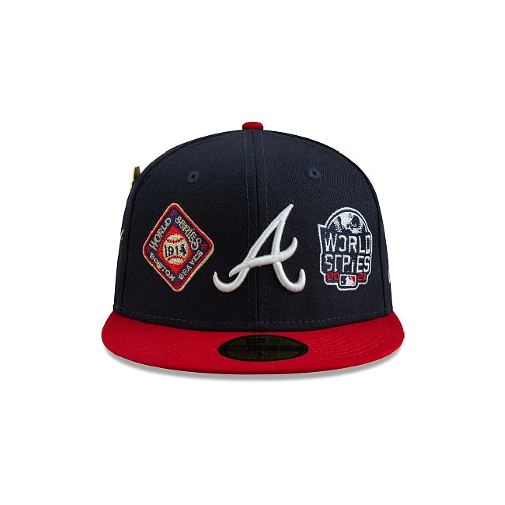 Atlanta Braves MLB Historic Champs 59FIFTY Cerrada