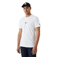 Playera Manga Corta  New Era Essential Script Blanca