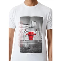 Playera Manga Corta Chicago Bulls NBA Photographic Blanca