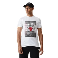 Playera Manga Corta Chicago Bulls NBA Photographic Blanca