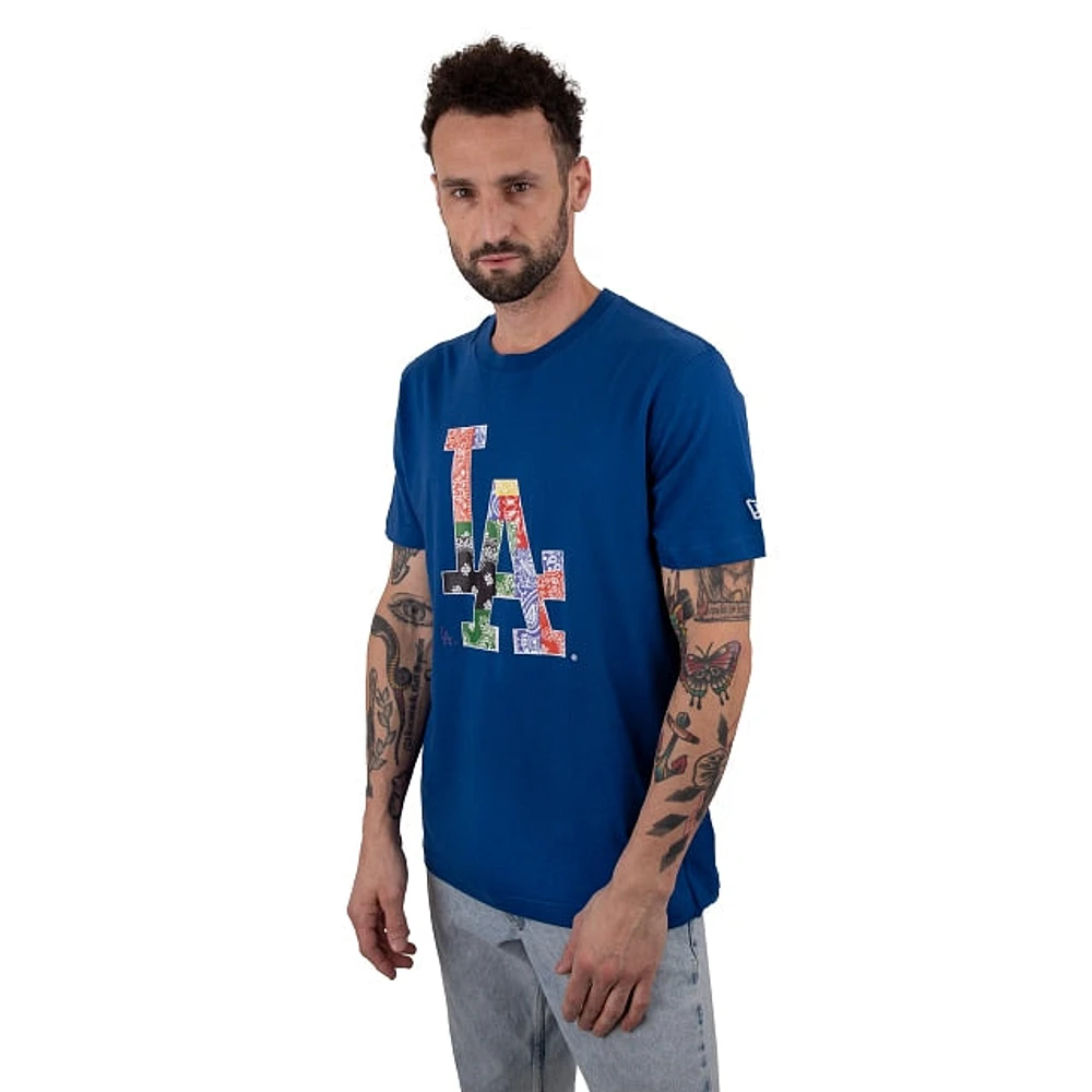 Playera Manga Corta Los Angeles Dodgers Patchwork