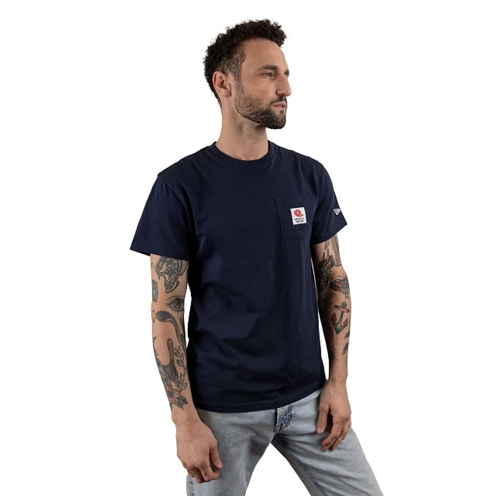 Playera Manga Corta New Era Pocket Navy