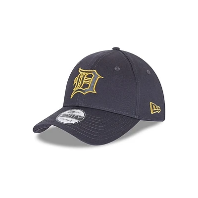 Detroit Tigers Metallic Logo  9FORTY Strapback Gris