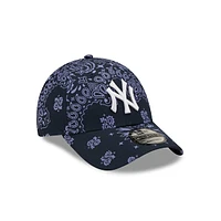 New York Yankees Paisley Print 9FORTY Strapback Navy