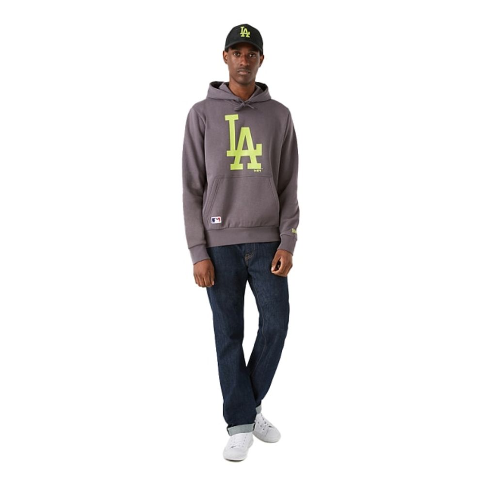 New Era Sudadera Los Angeles Dodgers Colour Pack Fleece Gris