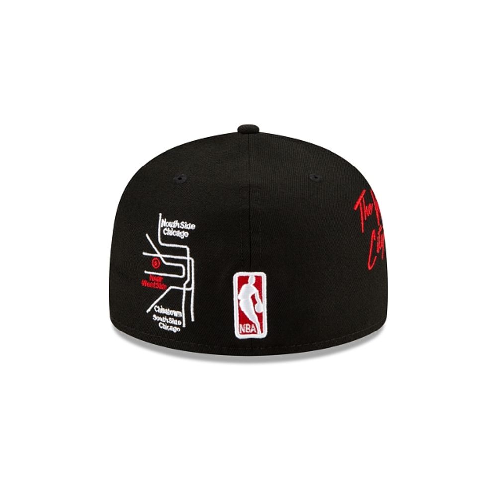 Gorra Chicago Bulls NBA Concrete Jersey 9Fifty New Era gris