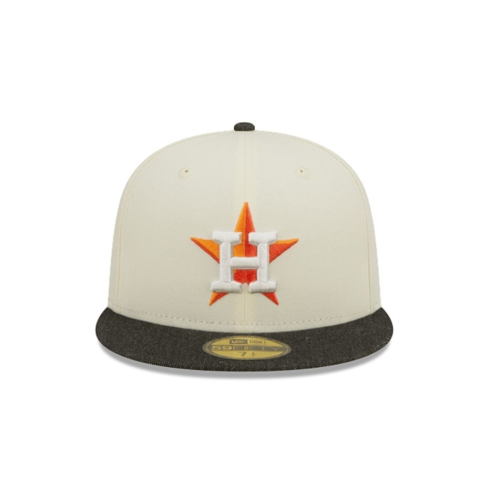  MLB Houston Astros Gorra Ajustada Negra con Blanco