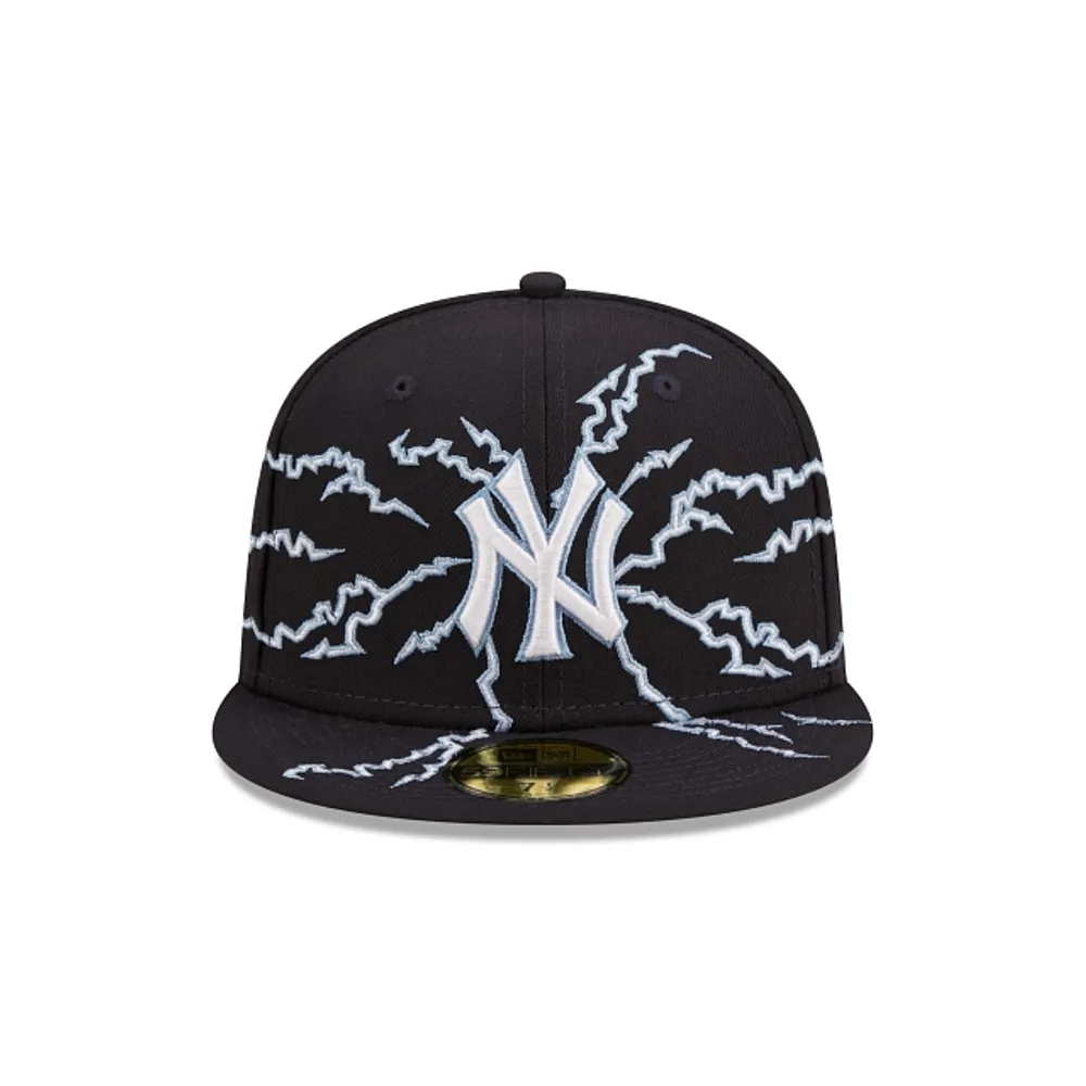 Shop New Era New York Yankees Electrify Fitted Hat 60296406-ERA blue