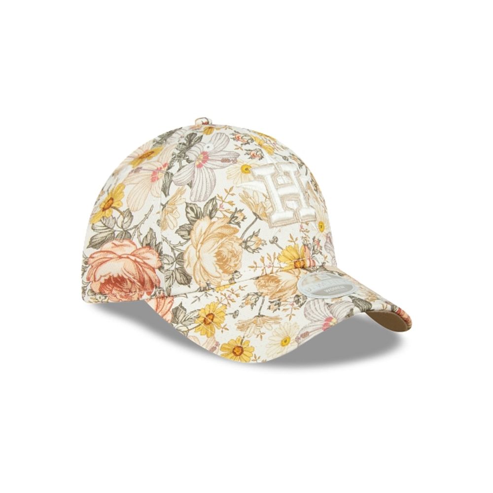 Gorra New Era Color Naranja Houston Astros Floral Mlb 9twenty