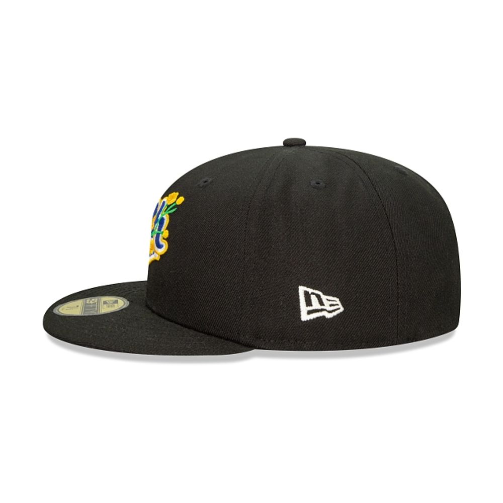 Charros de Jalisco New Era All Black And Gray Bottom 59FIFTY