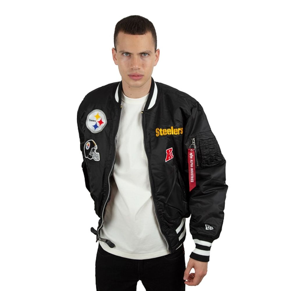 Alpha Industries | Pittsburgh Steelers MA-1 Bomber Jacket | Alpha Industries Black / S