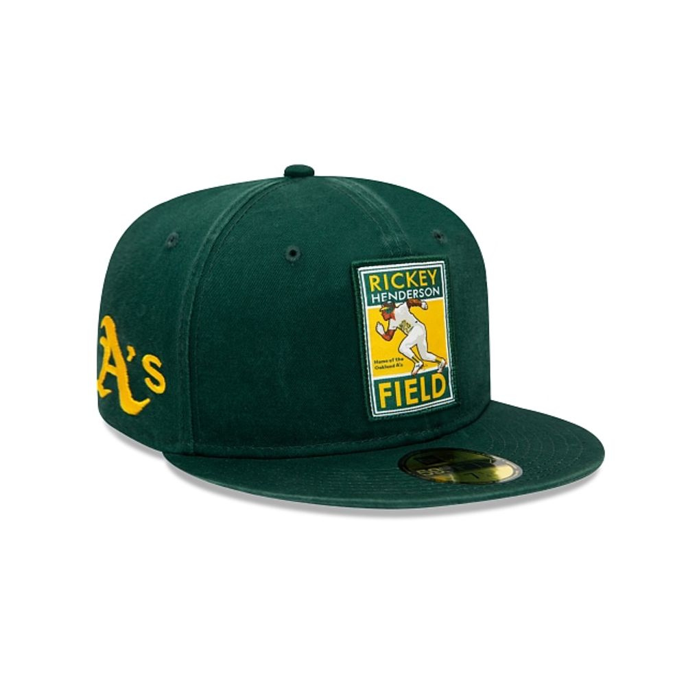 MLB Oakland Athletics Rickey Field Stadium Patch 59Fifty Cap - New Era