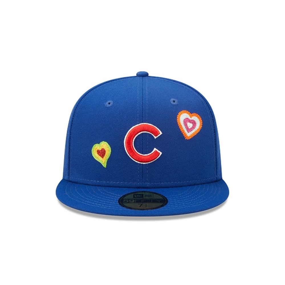 CHICAGO CUBS NEW ERA CHAIN STITCH HEART 59FIFTY CAP