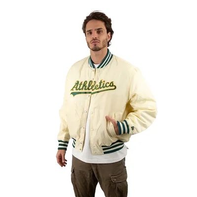 New Era Oakland Athletics MLB Varsity Bomber Jacket Large Men's Deep Green -Size L