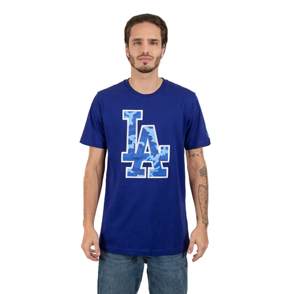 Los Angeles Dodgers Mens T-Shirt New Era Monocamo Royal Blue Tee