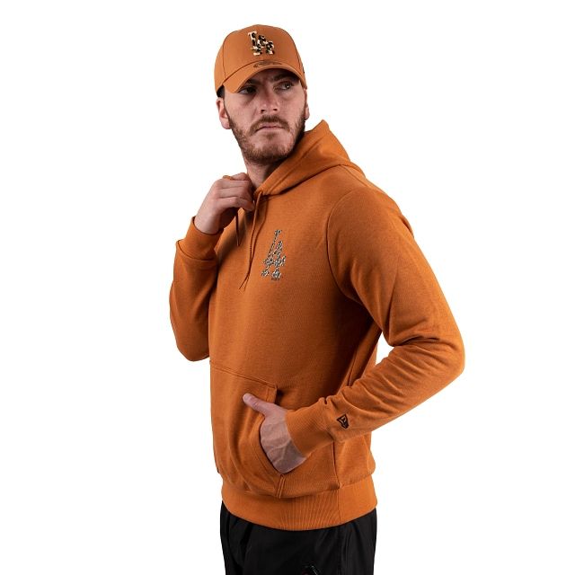 sudadera New Era Infill Team Logo Hoody MLB Los Angeles Dodgers - Light  Grey Heather/Multi Camo - men´s 