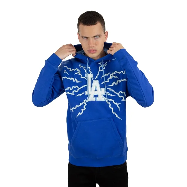 sudadera New Era Infill Team Logo Hoody MLB Los Angeles Dodgers - Light  Grey Heather/Multi Camo - men´s 