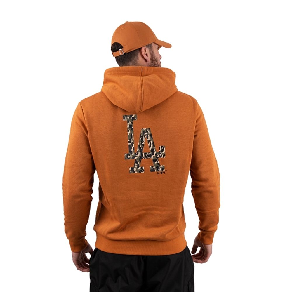 sudadera New Era Infill Team Logo Hoody MLB Los Angeles Dodgers - Light  Grey Heather/Multi Camo - men´s 