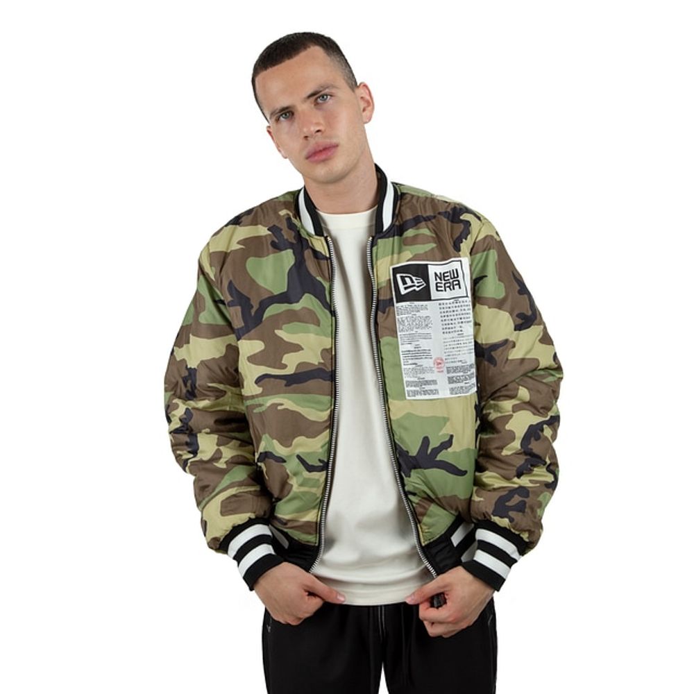 New Era X Alpha Industries CHI WHT Sox Bomber Jacket 'BLK, 13026035