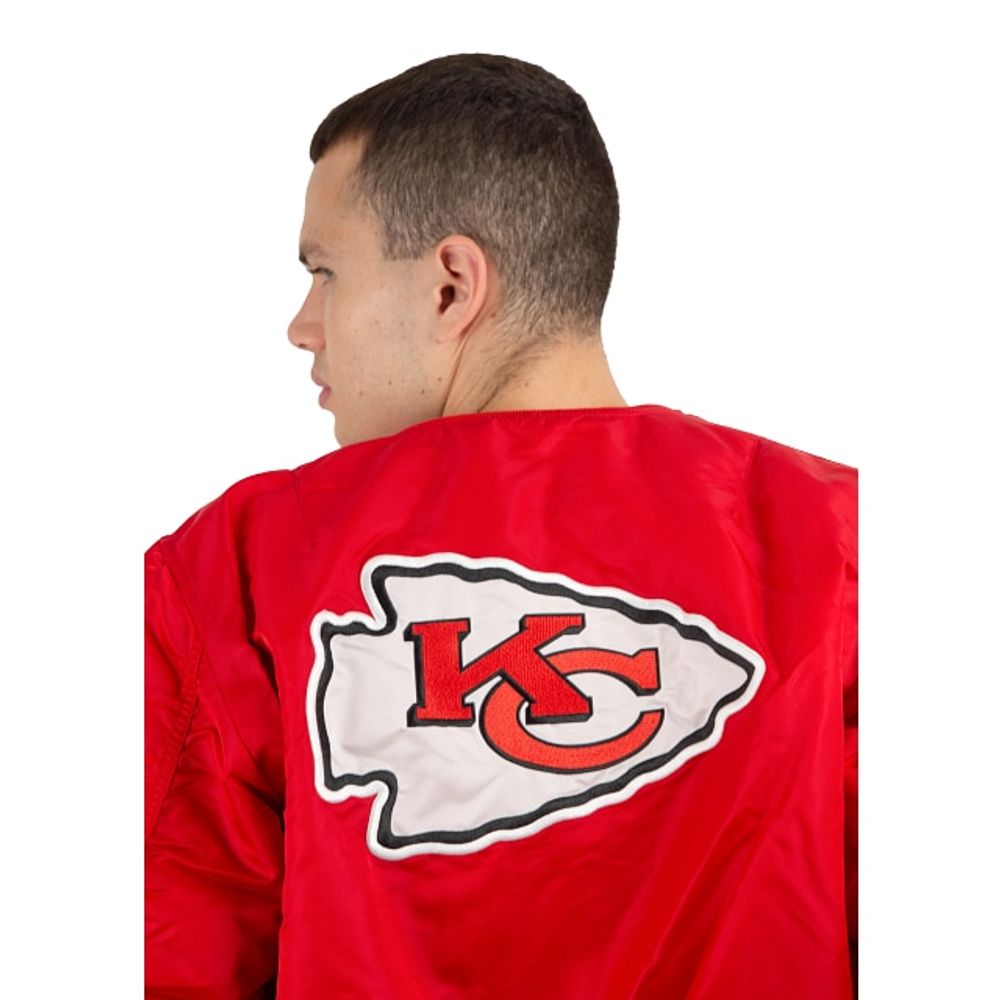 New Era x Alpha Industries Kansas City Chiefs Men's Reversible Bomber Red  13118264