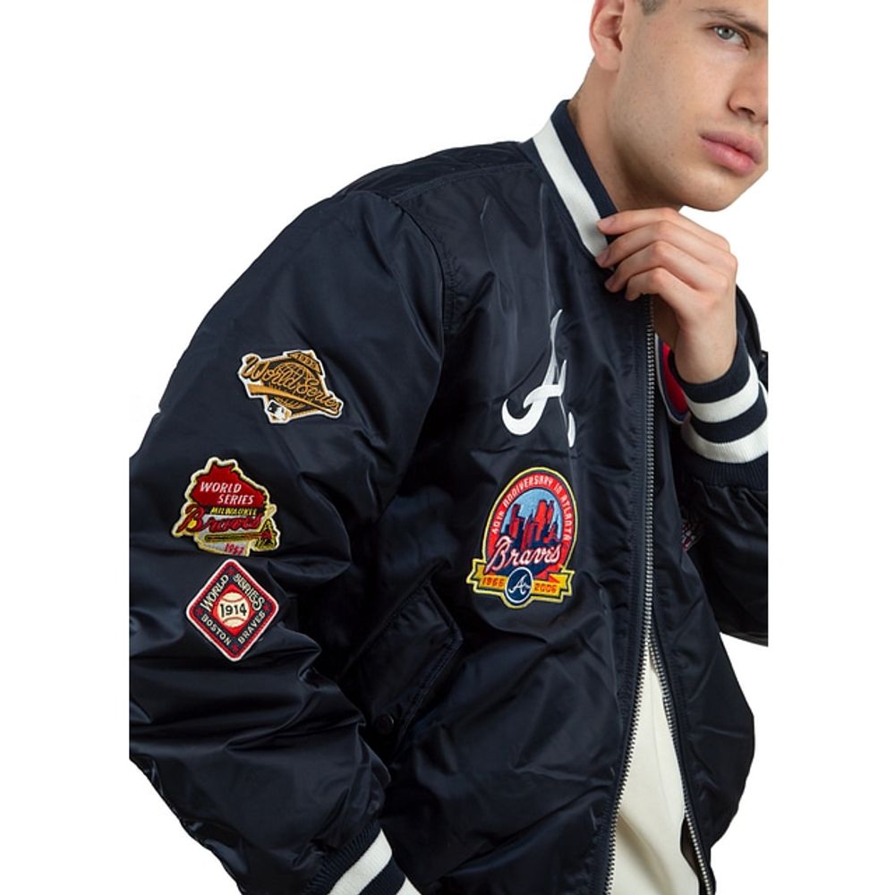 CHAQUETA BOMBER REVERSIBLE ALPHA INDUSTRIES PARA HOMBRE DE LOS BROOKLYN  DODGERS - AZUL