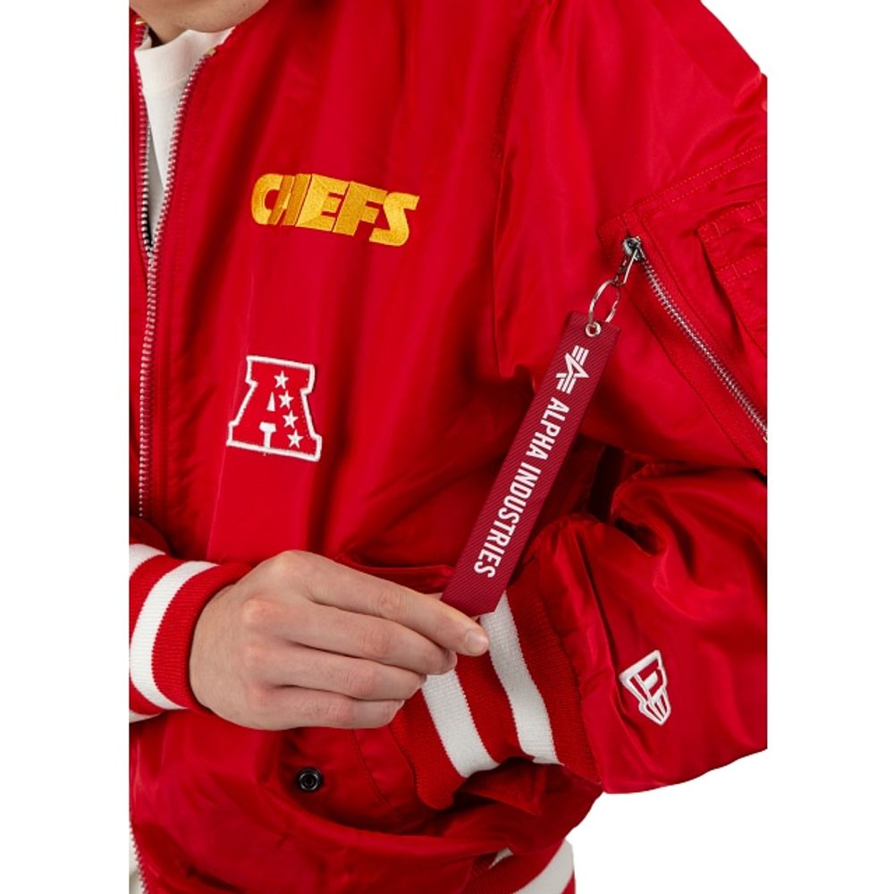 New Era x Alpha Industries Kansas City Chiefs Men's Reversible Bomber Red  13118264