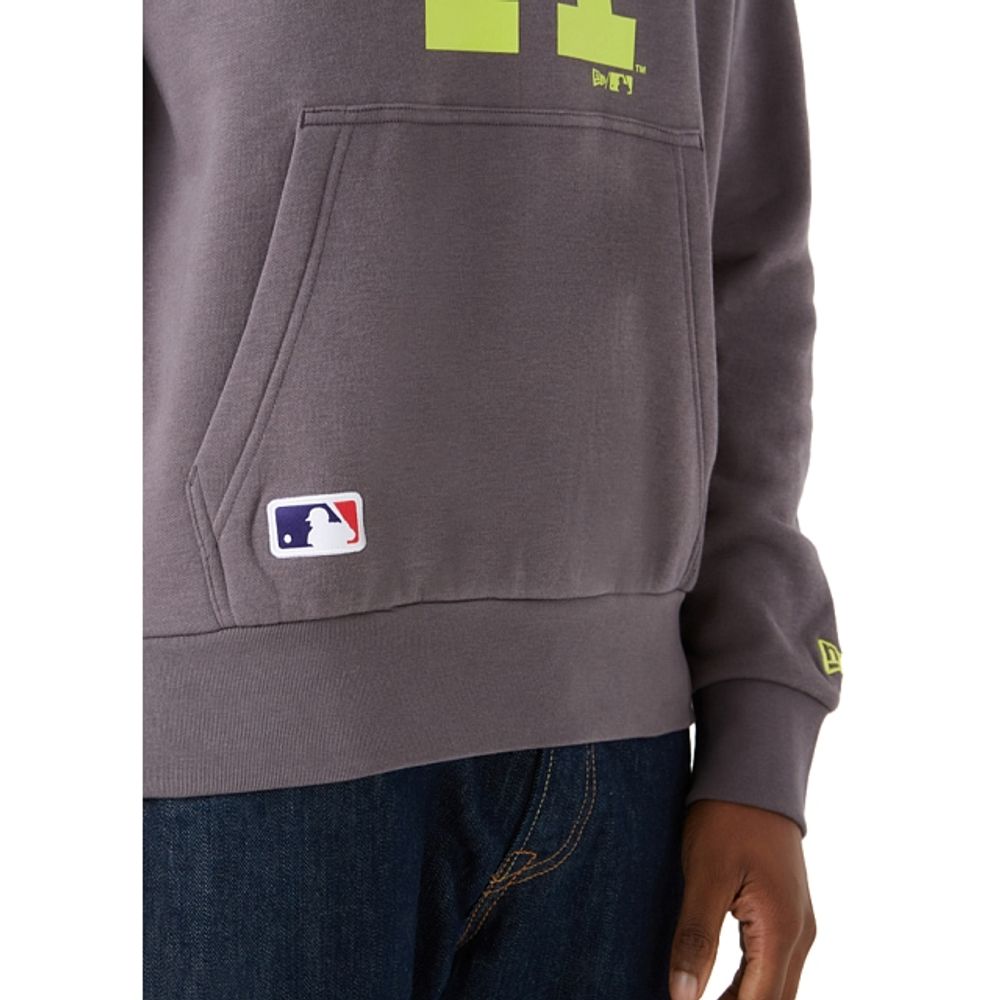 New Era Sudadera Los Angeles Dodgers Colour Pack Fleece Gris