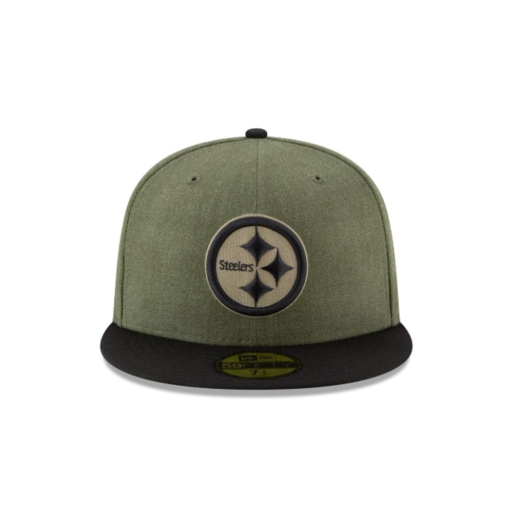 NWS 2019 Pittsburgh Steelers Salute to Service New Era 59fifty 7 3/8 NFL