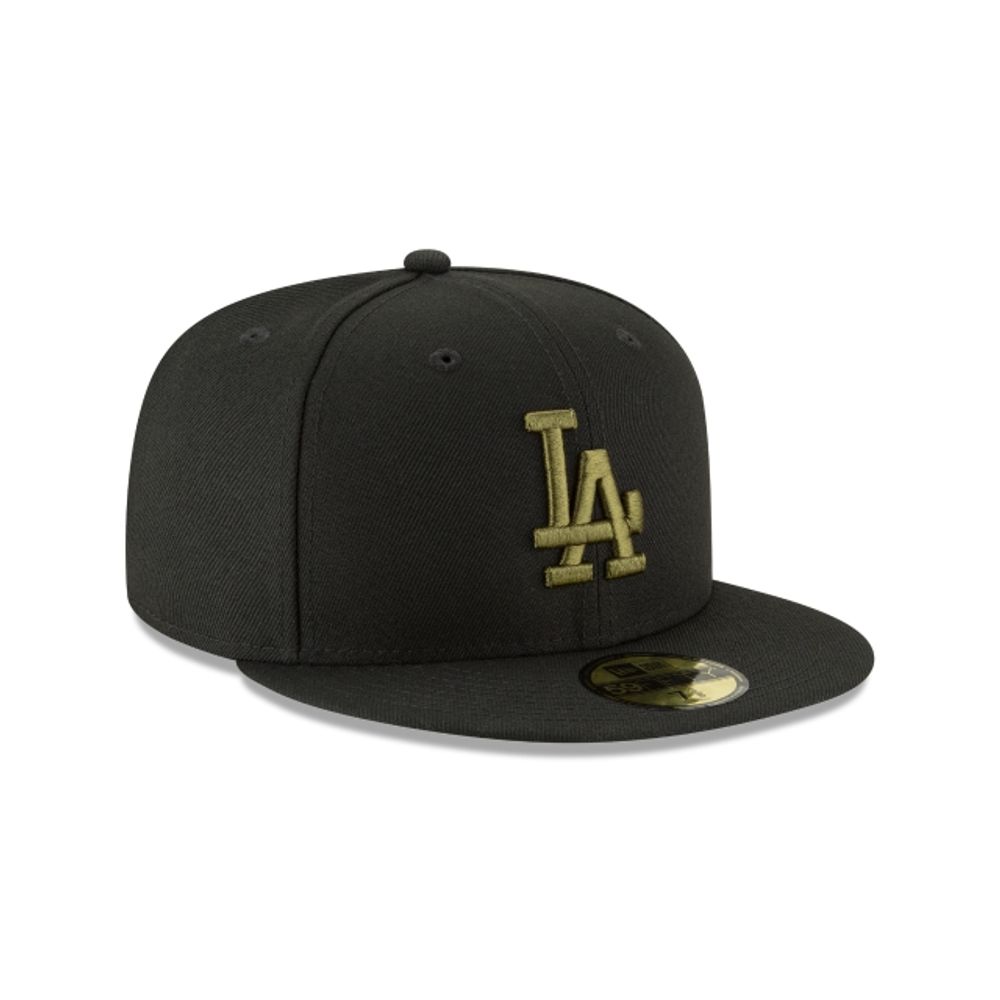 Gorra de Los Angeles Dodgers League Essential 59FIFTY Cerrada Negra