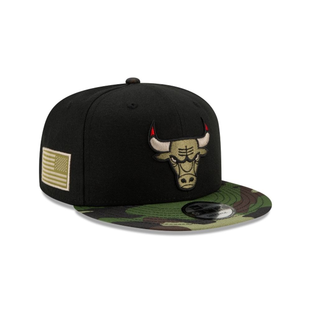 Gorra Chicago Bulls NBA New Era 9fifty negra para niños