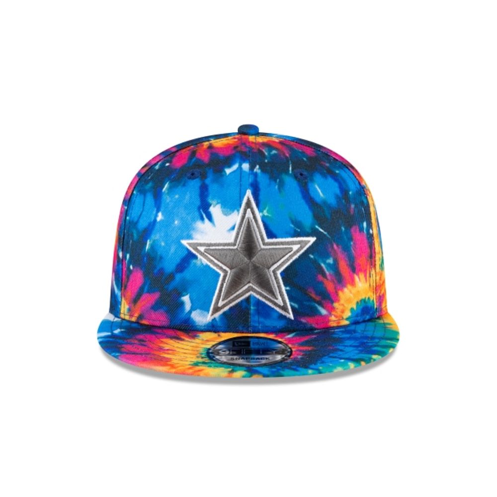 Dallas Cowboys Crucial Catch 9Fifty Tie-Dye Multicolor Snapback