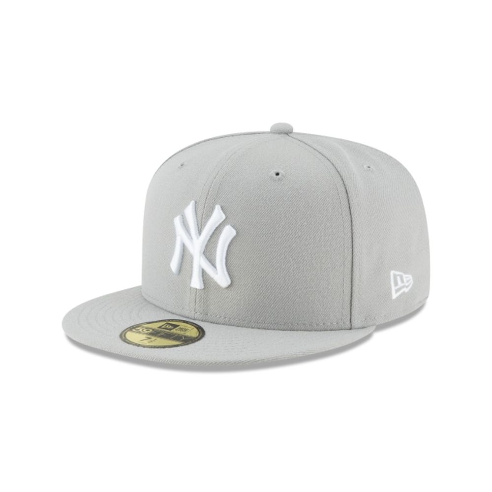 Gorra visera curva cerrada New Era Throw Back Collection Mlb New York  Yankees unisex adulto