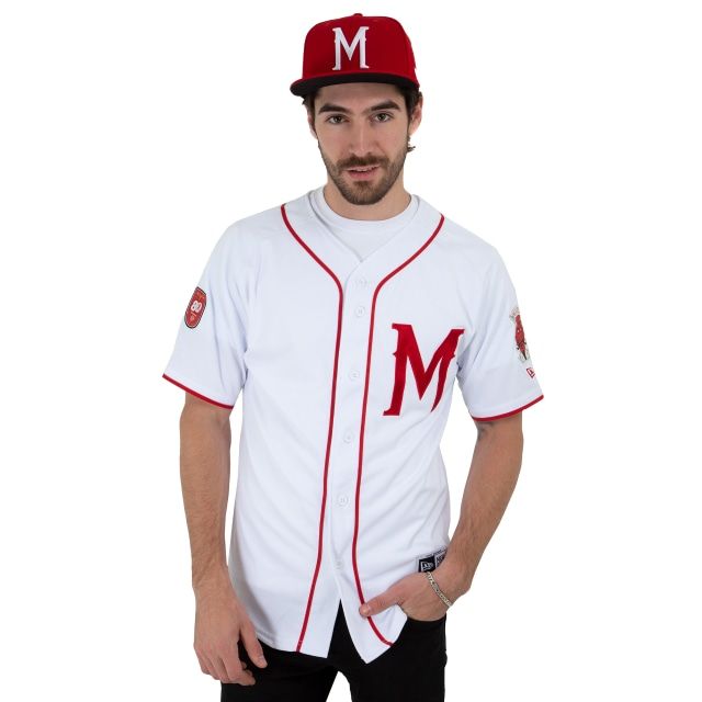 New Era Jersey de Diablos Rojos del México Retro Negro