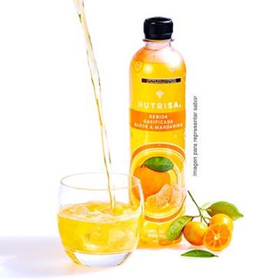 Bebida gasificada Nutrisa sabor mandarina 500 ml