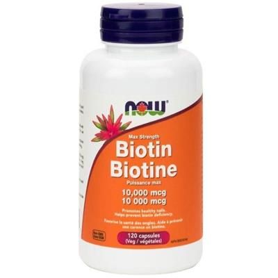 NOW Biotin (10,000mcg - 120 veg caps)