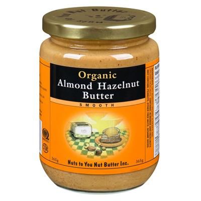 NUTS TO YOU Organic Almond Hazelnut (Smooth - 365 gr)