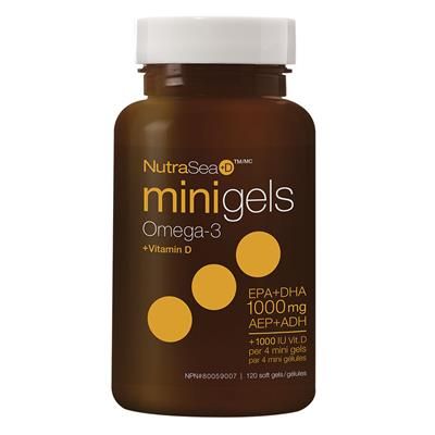 NATURES WAY NutraSea+D Mini Gels Omega 3 (Fresh Mint - 120 sgels)