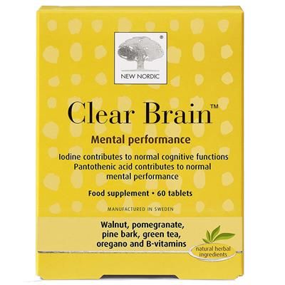 NEW NORDIC Clear Brain (60 tabs)